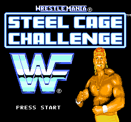 WWF Wrestlemania Steel Cage Challenge (Europe) Title Screen